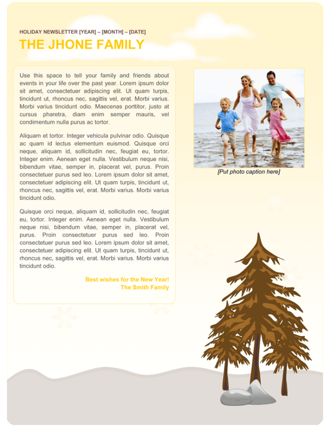 family-newsletter-template-3-printable-layouts