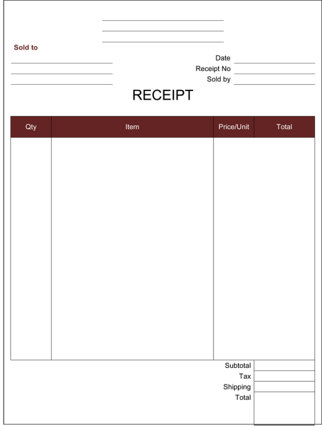 Cash Receipt Templates 14+ Free Printable Word, Excel & PDF