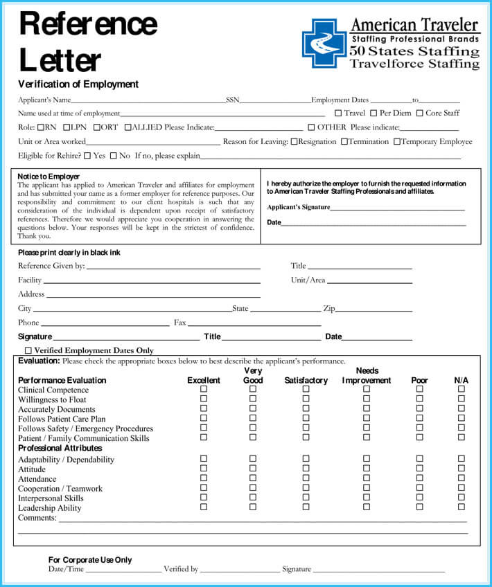 Nursing Reference / Recommendation Letters - 9+ Samples