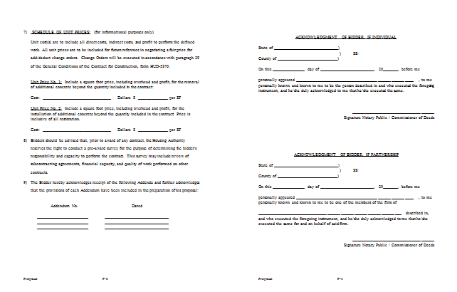 Word Construction Proposal Template