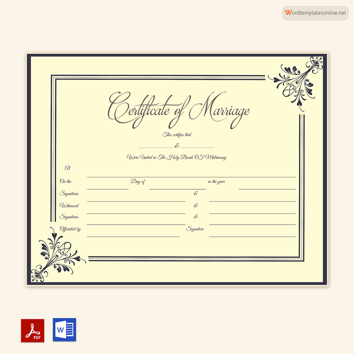 Printable Marriage Certificate Template Printable Free Templates Printable Marriage Certificate Template Printable Free Templates