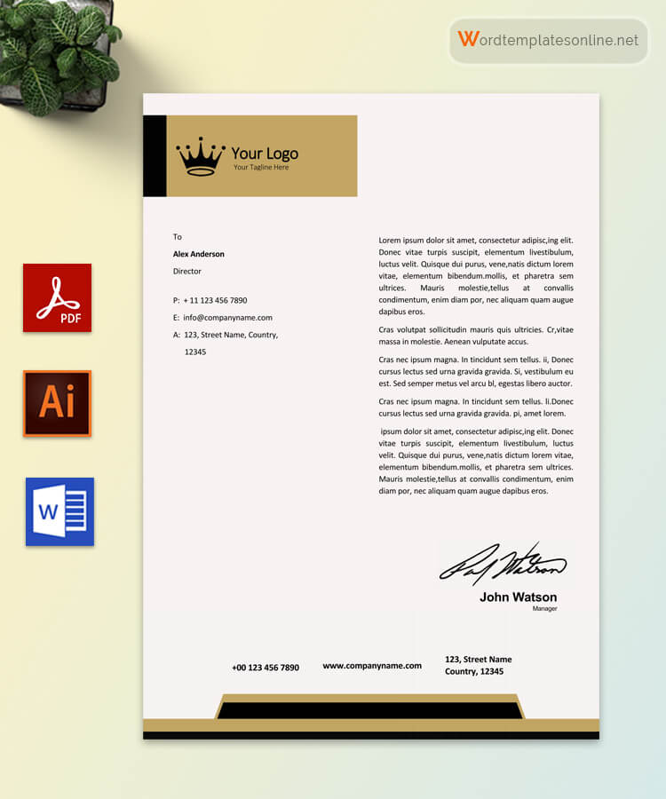 company-letterhead-template