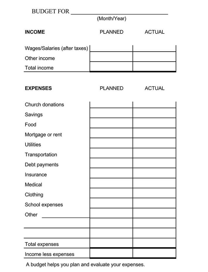 Weekly Paycheck Budget Template DocTemplates