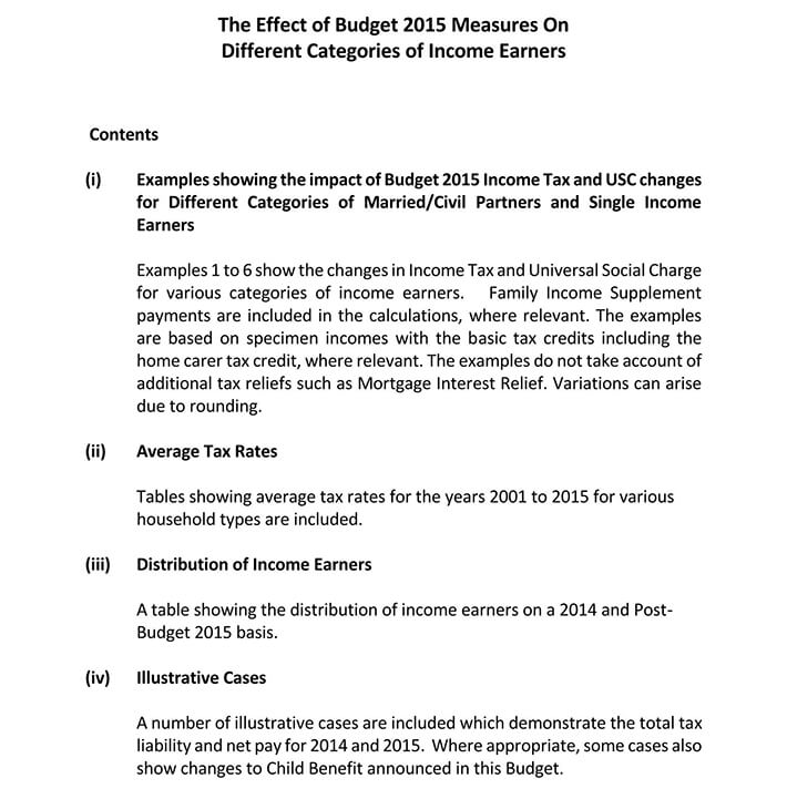 Budget Summary PDF Example