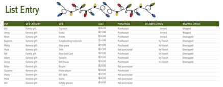 16 Free Christmas Budget Planner Templates (Excel)