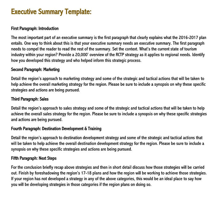 term paper executive summary example