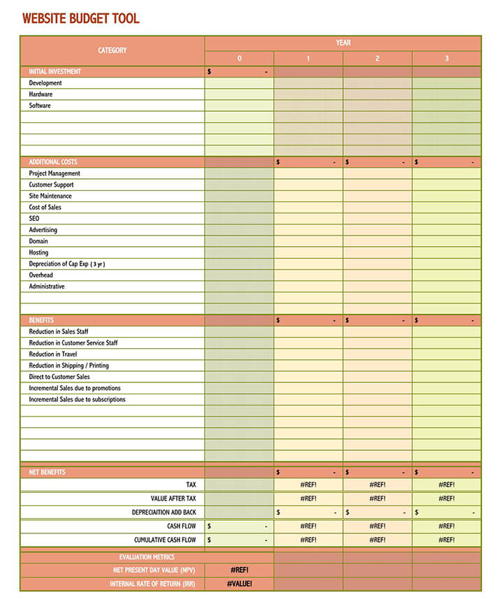 22 Free Marketing Budget Templates for Excel