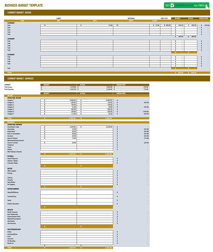 Excel Personal Monthly Budget Template - Free Download04