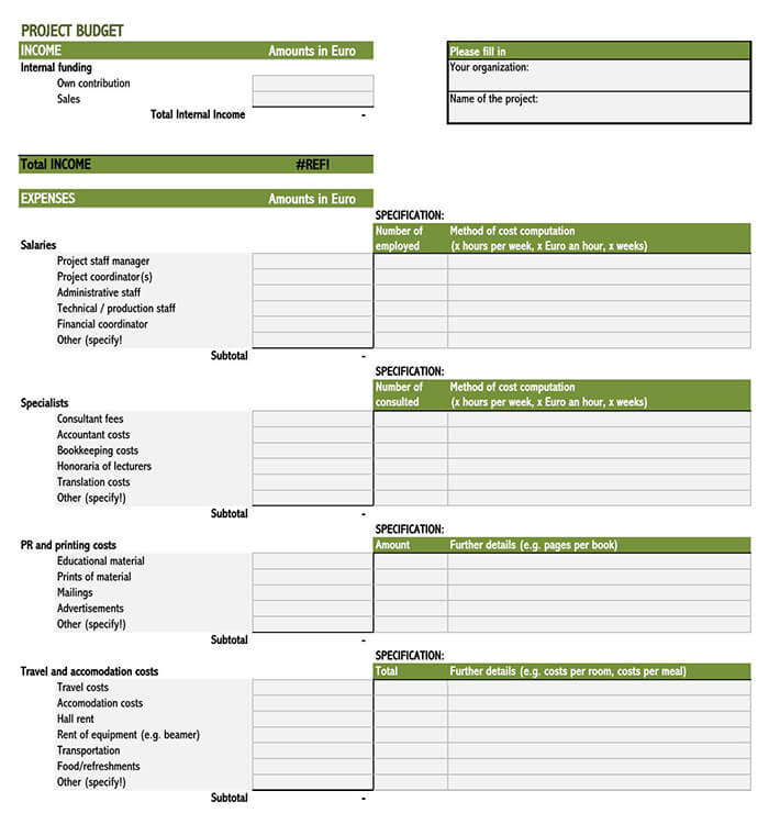 Great Downloadable Household Budget Worksheet Sample as Pdf File