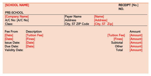 14 Free School Fee Receipt Templates (Word | PDF)