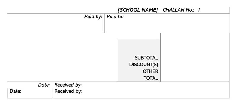 14 Free School Fee Receipt Templates (Word | PDF)