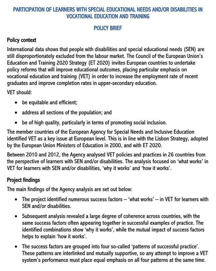 Comprehensive Policy Brief Examples and Templates