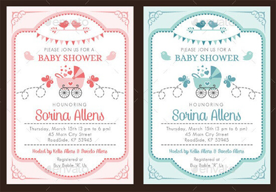 Free Baby Shower Invitation Templates Word Psd Ai