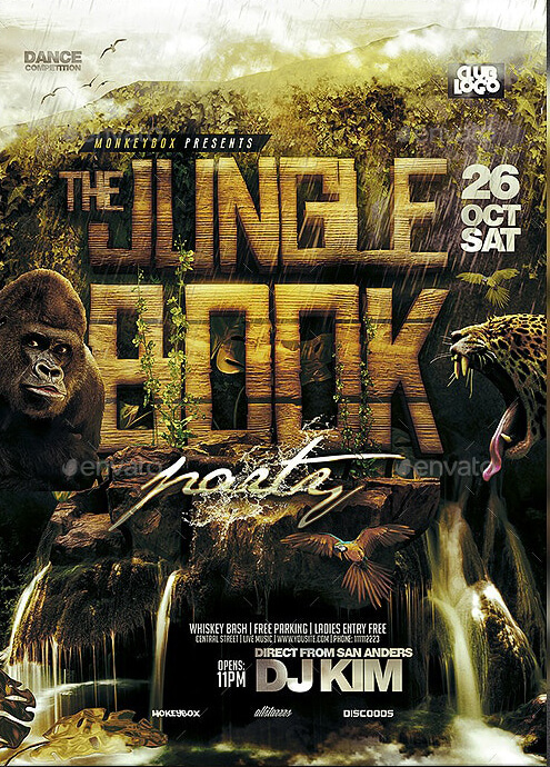 Jungle Book Flyer Template