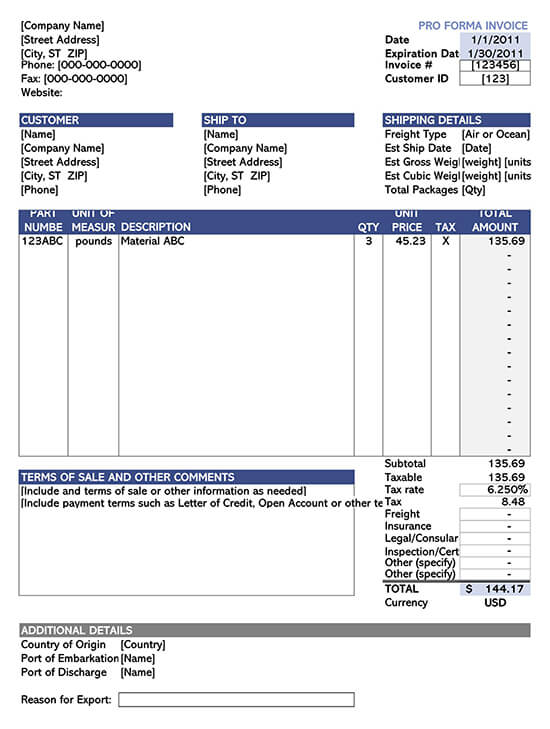 14+ Simple Invoice Format Doc PNG