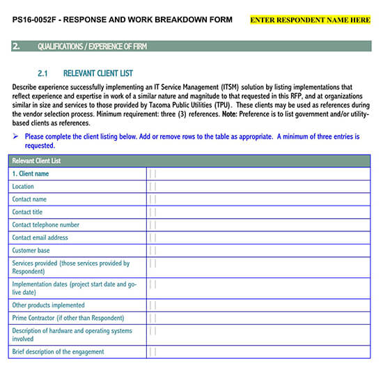 Editable Winning RFP Response Template 01