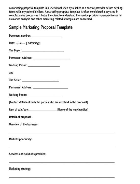 Free Research Proposal Template 01