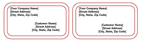 editable Shipping Label Template 02