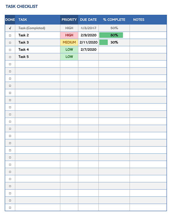 task assignment excel template