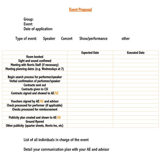 business proposal format sample