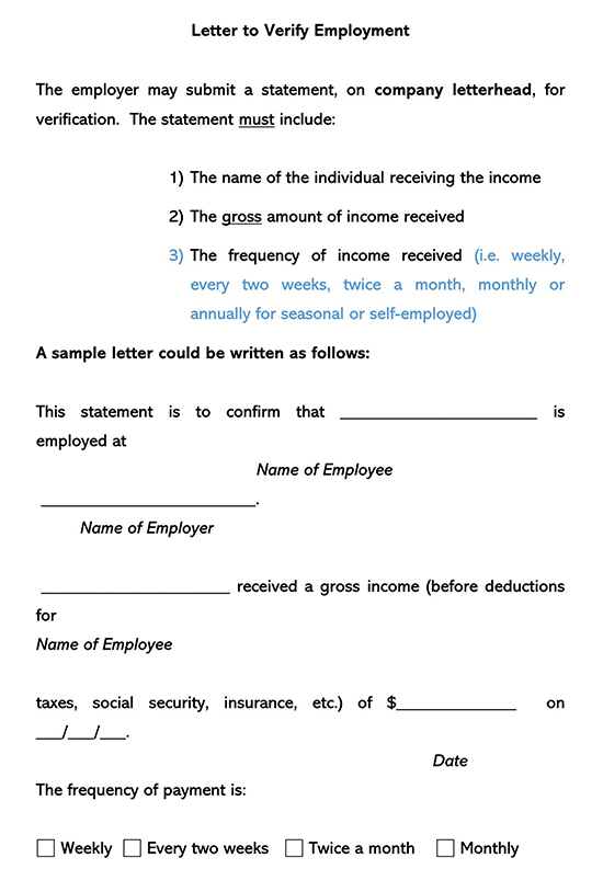 Employment verification letter example 04