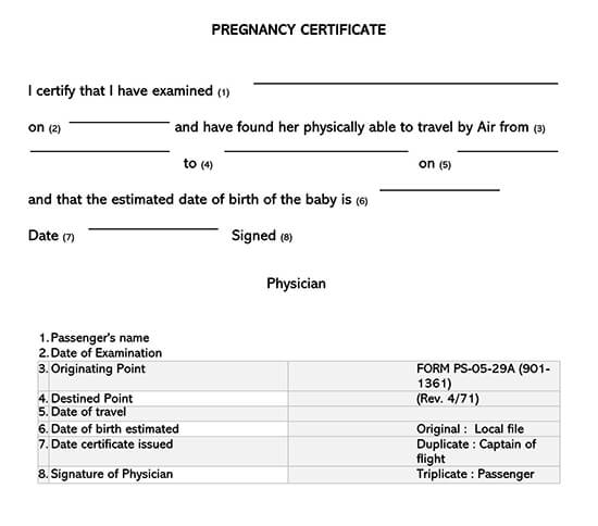 Pregnancy Verification Form 03