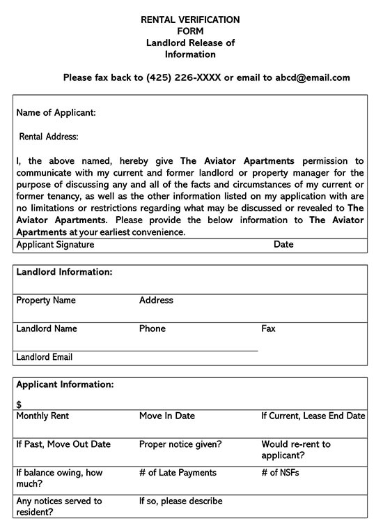 Rental Verification Form 03