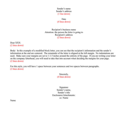 Business Letter Format Explained – Free Templates