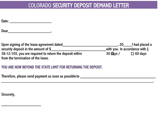 security deposit demand letter florida 01