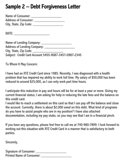 Debt Forgiveness Letter How To Write 6 Best Samples debt-forgiveness-letter-how-to-write-6-best-samples