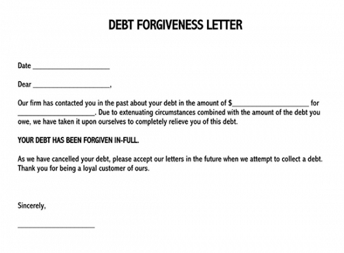 Debt Forgiveness Letter How To Write 6 Best Samples debt-forgiveness-letter-how-to-write-6-best-samples