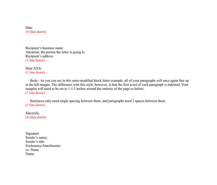 Business Letter Format Spacing from www.wordtemplatesonline.net