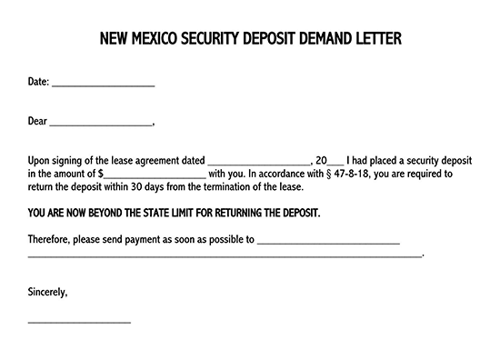 ohio security deposit demand letter 05