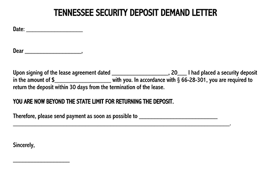 security deposit demand letter texas 06