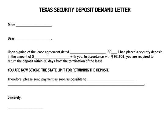 how do i write a letter to return my security deposit? 06