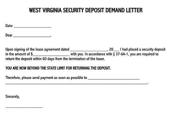 security deposit demand letter florida 07