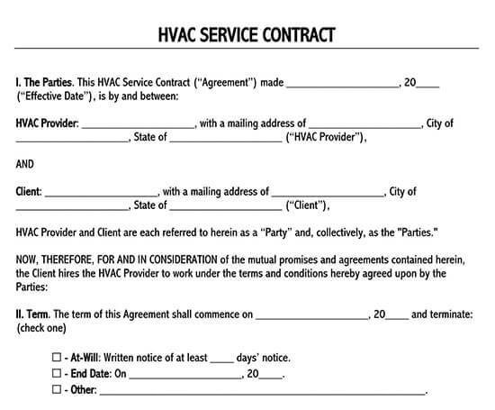 contract template word