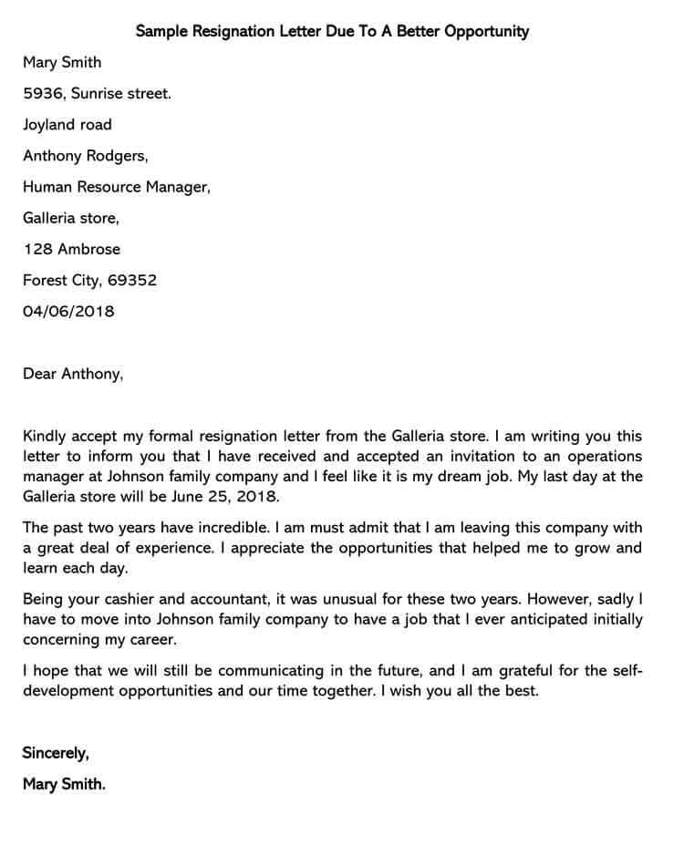Free Professional Letter of Resignation Templates (How to