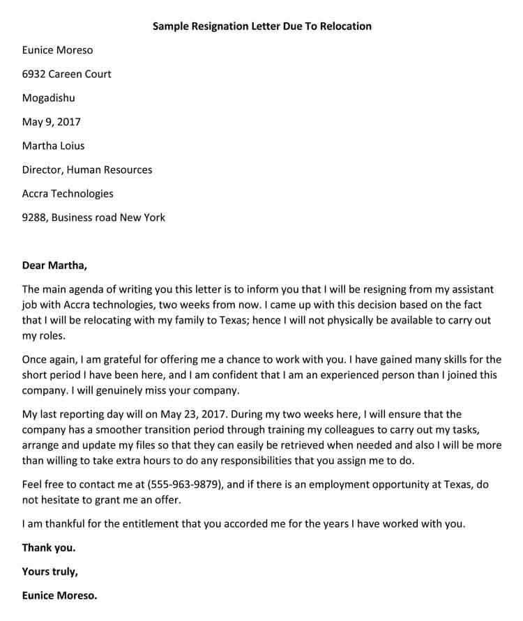 Free Professional Letter of Resignation Templates (How to