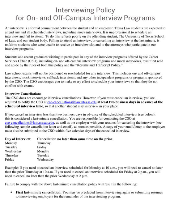 Interview Appointment Letter 7 Sample Letters Formats Templates