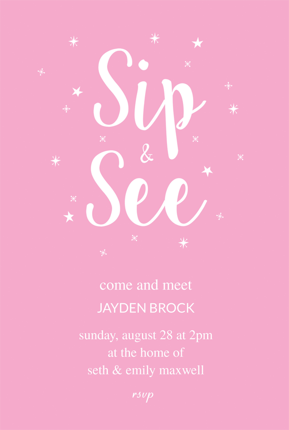 15 Free Sip And See Invitation Templates Word Pdf