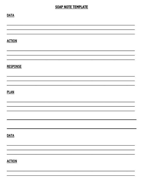 SOAP Note Example Template 08