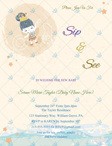 Sip And See Invitations Meaning