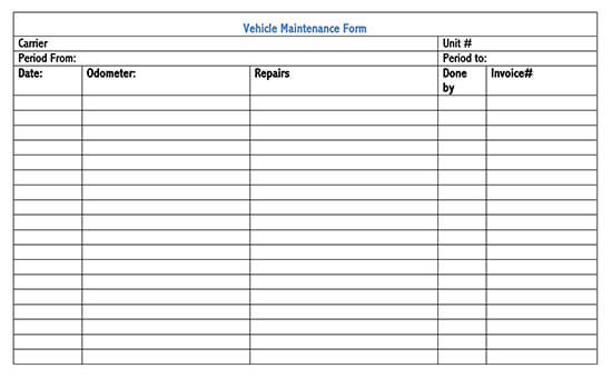 free-printable-vehicle-maintenance-log-sheet