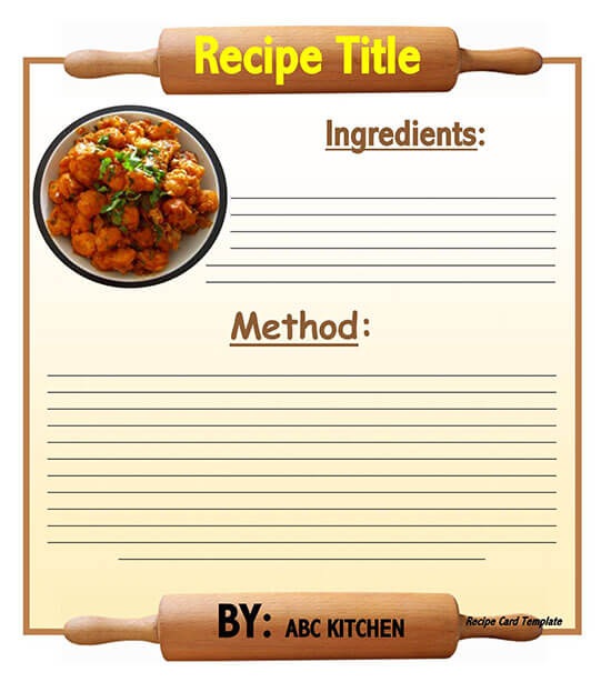 "Editable cookbook format"