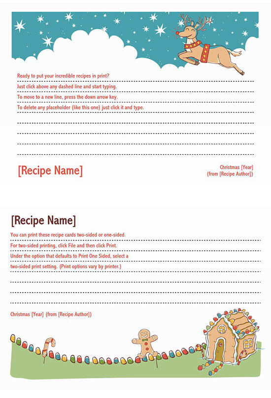 Customizable Cookbook Template 07 for Word Document