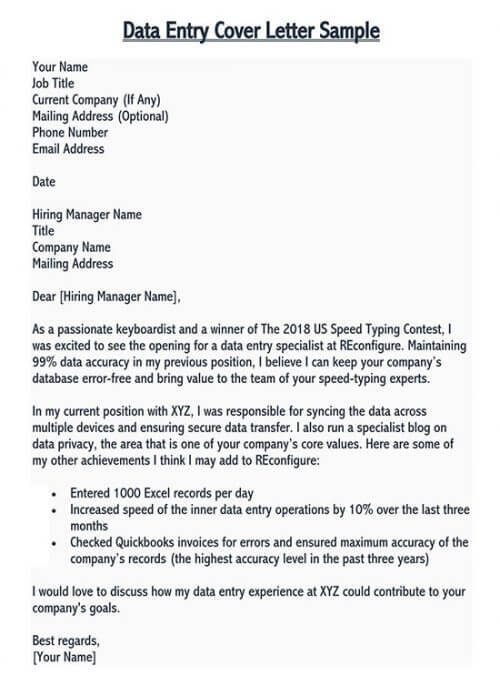 cover letter for analyst position