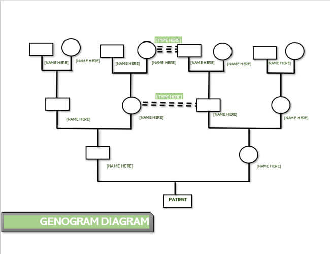 Printable Genogram Template Example