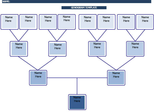 Editable Genogram Template 05 for Word File