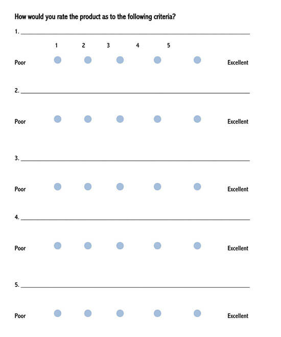 Likert Scale Template with Word Compatibility 08